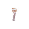 Bas fins grande taille nylon blancs jarretières dentelle 